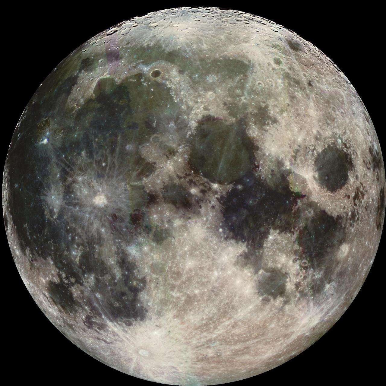 The Moon, photographed by NASA’s Galileo spacecraft